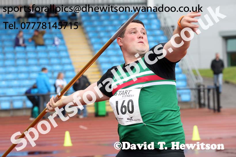 Senior mens javelin, Northern Championships, Sport City, Manchester. Photo: David T. Hewitson/Sports for All Pics